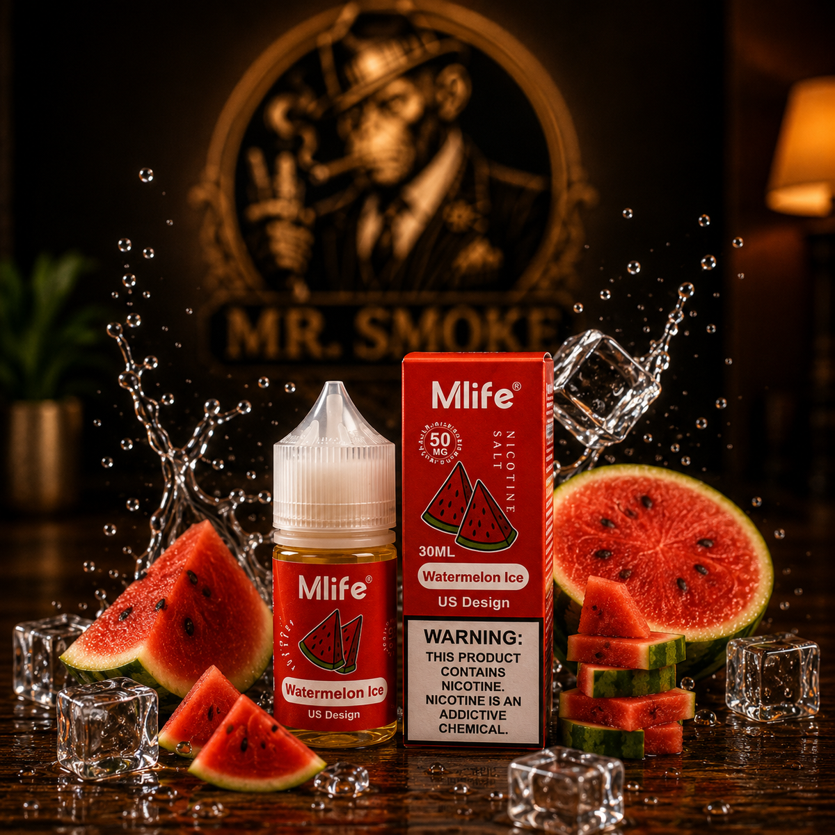 Mlife Watermelon Ice Nicotine Salt – 30ML / 50MG