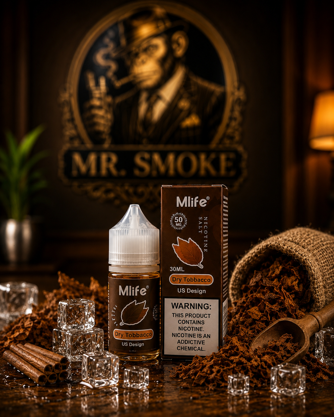 MLife Salt – Dry Tobacco 30ml (50 mg)