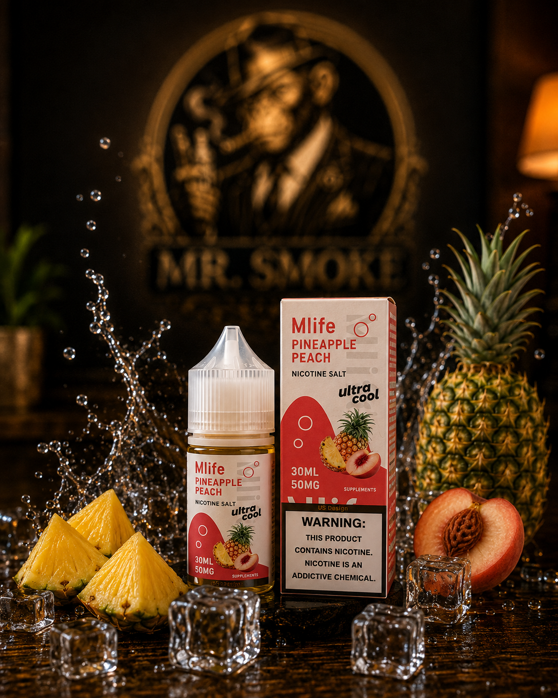 Mlife Pineapple Peach – 30ML / 50MG